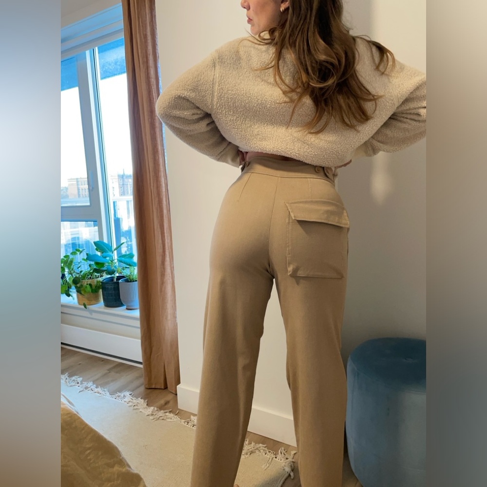 Khaki chic trouser